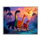 Stupell Industries Dinosaur Friends In The Jungle Framed Giclee, design by Wumples